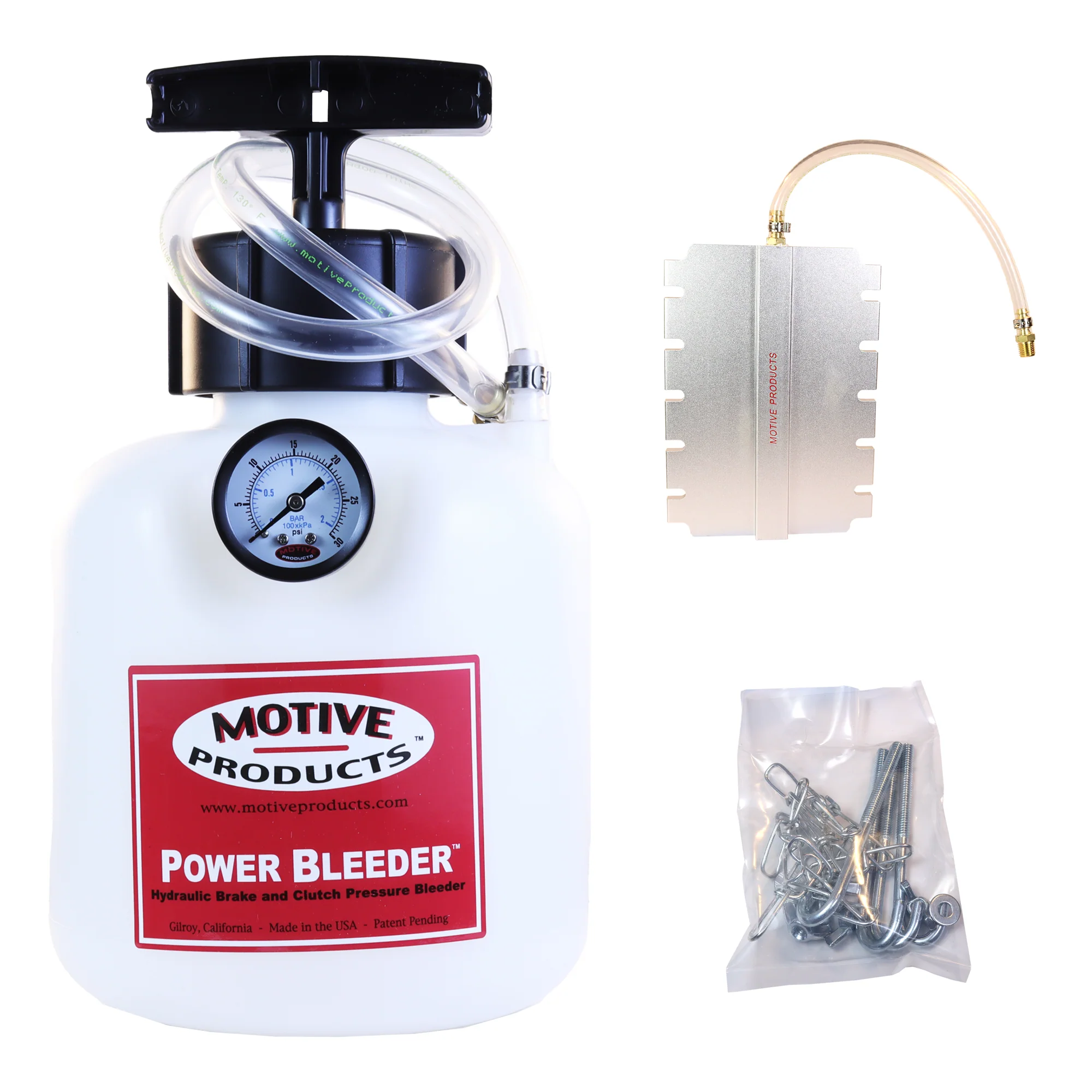 0115 Large Rectangular Power Bleeder Kit – 2 Qt, Early American