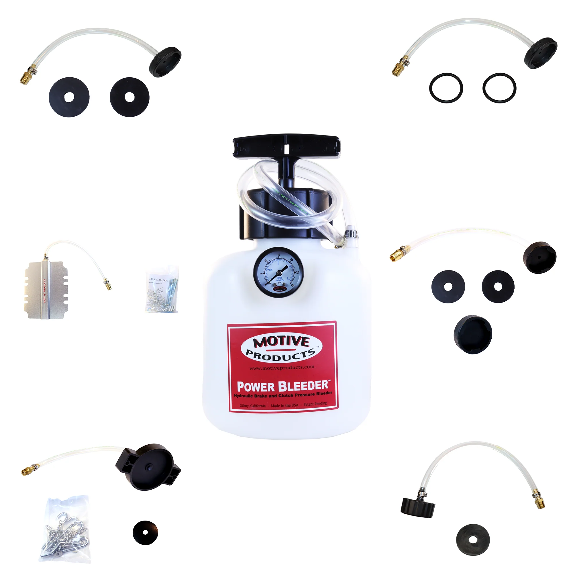 0260 XLT Power Bleeder Kit – 2 Qt + 6 Adapters