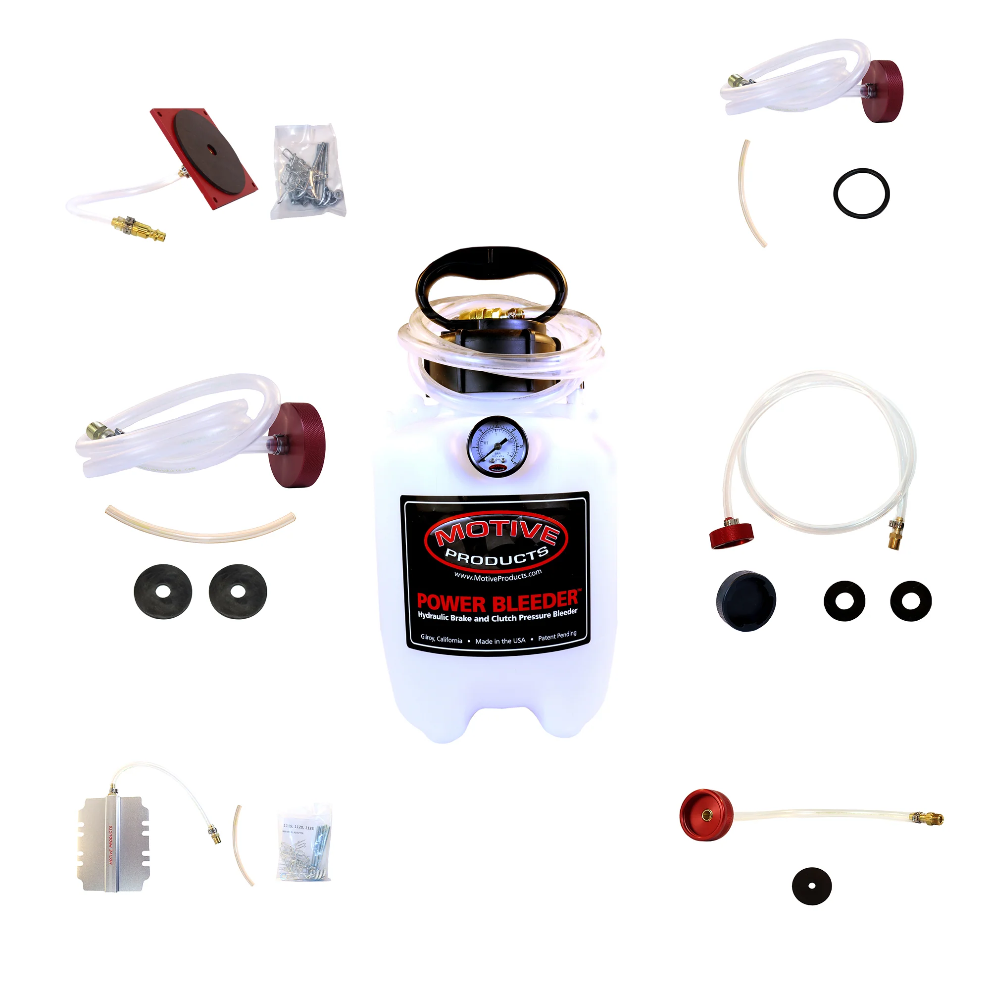0390 Magnum Heavy Metal XLT Power Bleeder – 4 Qt + 6 Metal Adapters